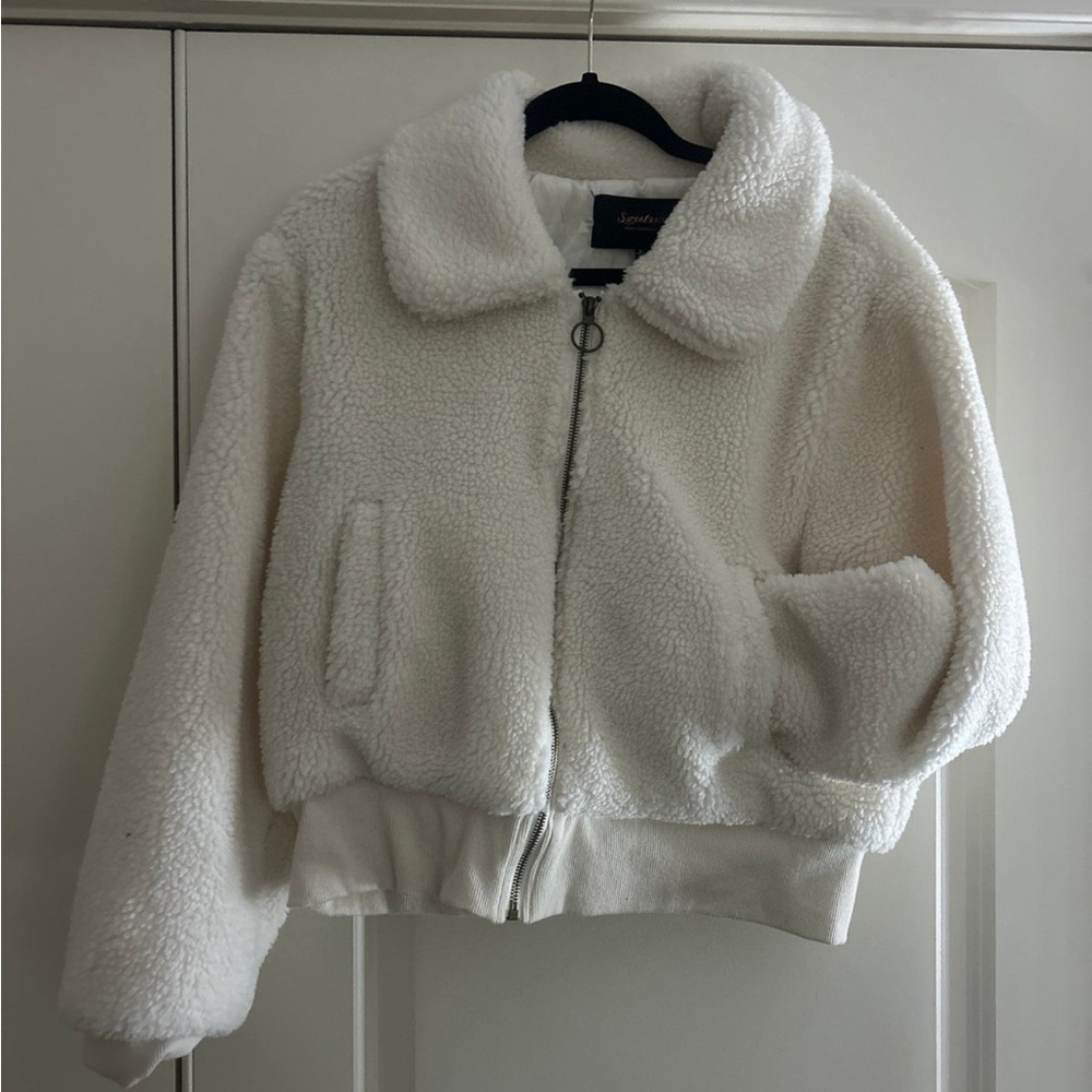 Sweet Rain Quilted Cream Jacket